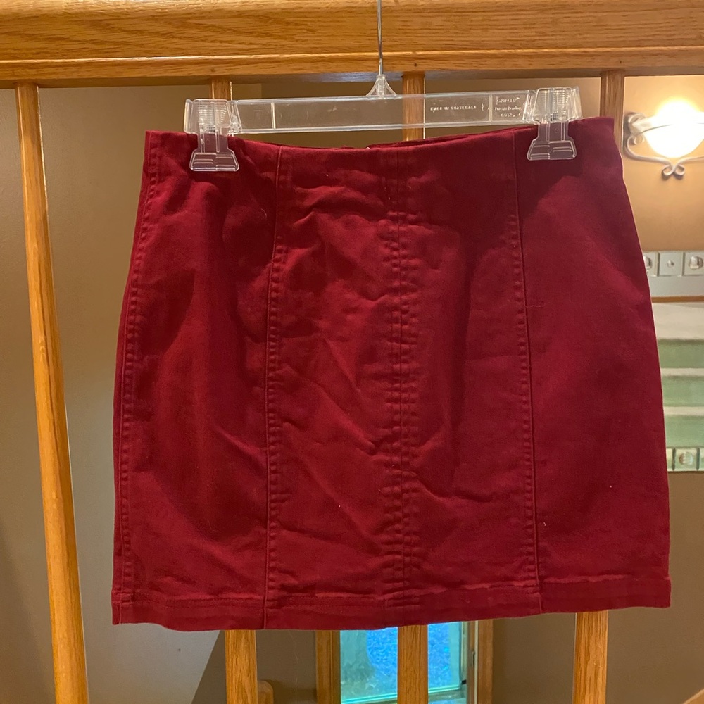 Red Mini Skirt
